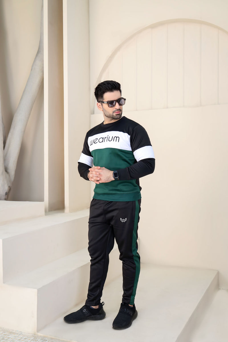 Black Tracksuit for Men - Summer Tracksuit - Wearium