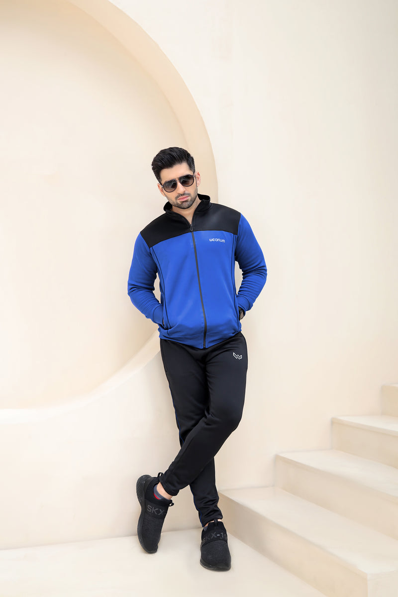 Royal Blue Tracksuit for Men - Winter Tracksuits - Wearium