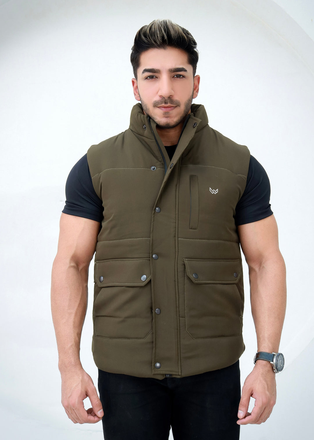Trail Vest Jacket - Olive
