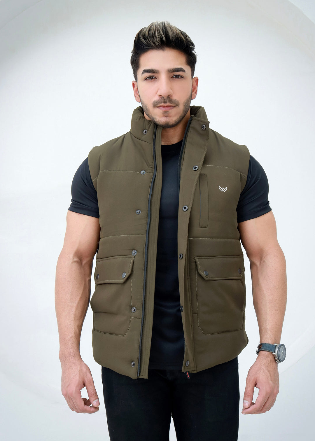 Trail Vest Jacket - Olive