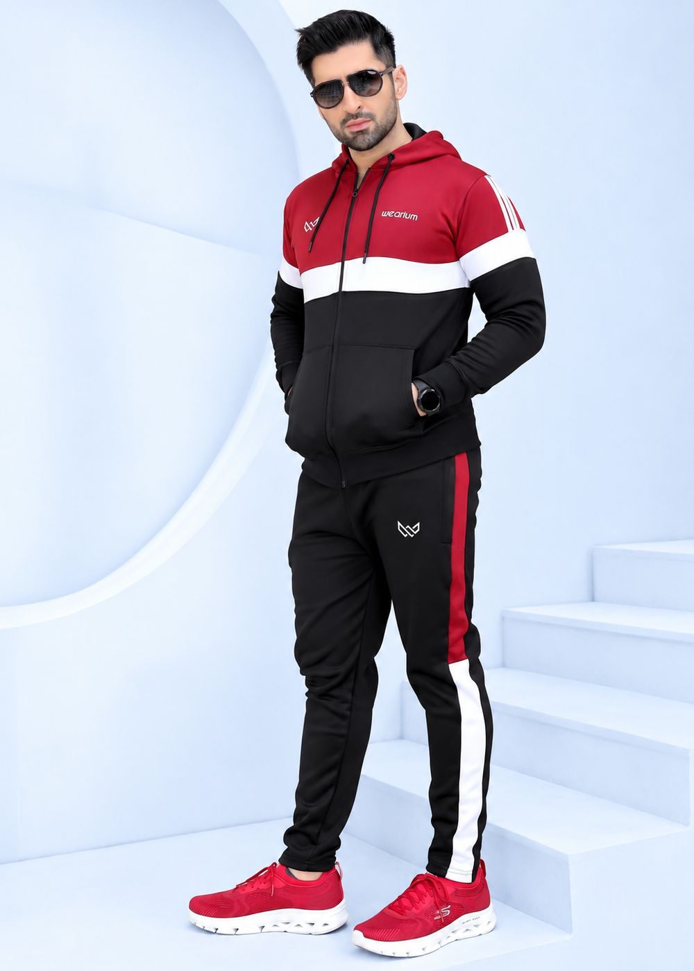 Dynamic Fusion - Red/Black Winter Tracksuit
