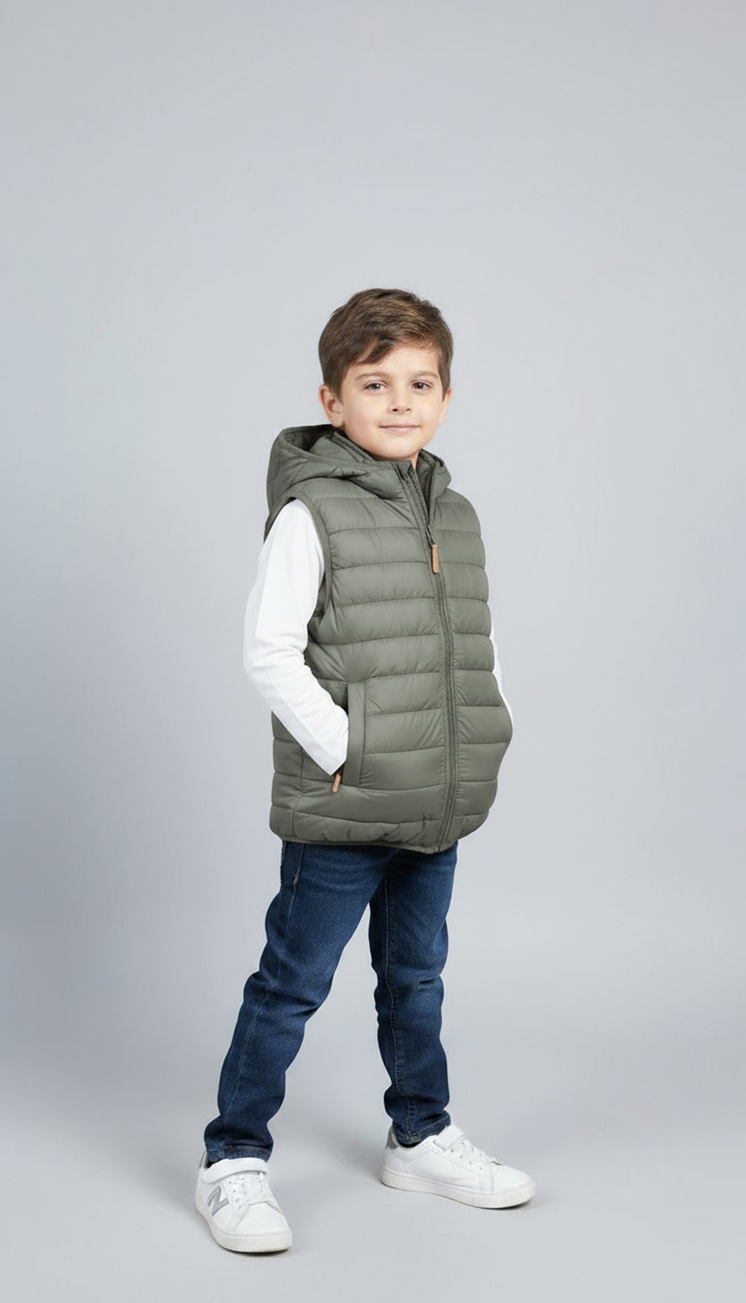 Warmie Olive - Premium Sleeveless Puffer