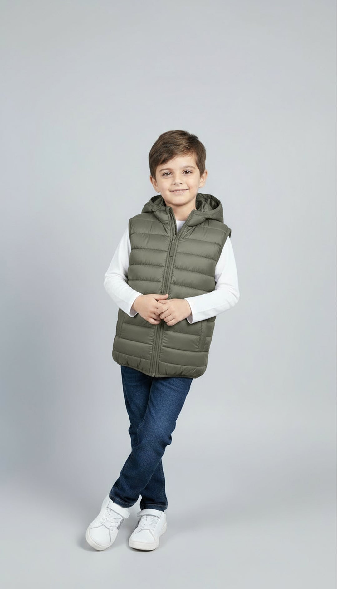 Warmie Olive - Premium Sleeveless Puffer