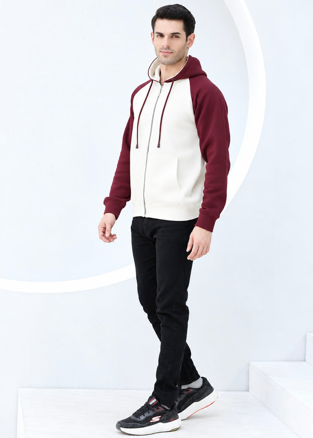 ZipUp Oversized Upper - Premium Cotton Fleece