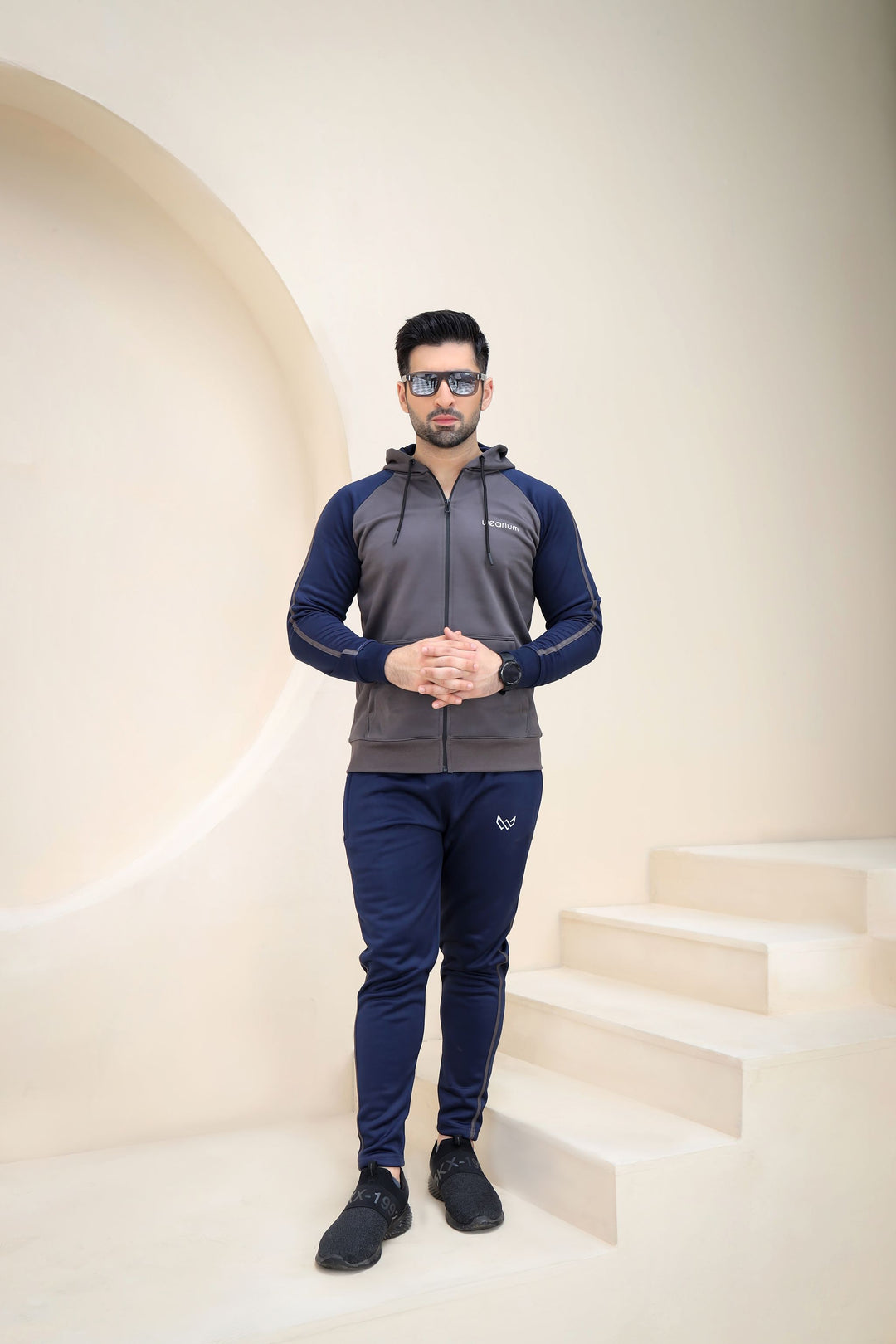 Zipper Hoodie Winter Tracksuit for Men Online- Wearium