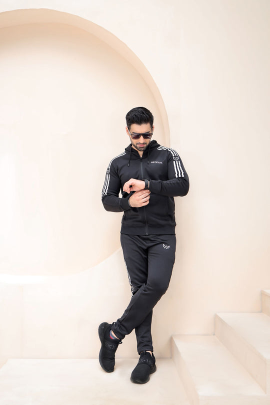 Black Tracksuit - Winter Tracksuit