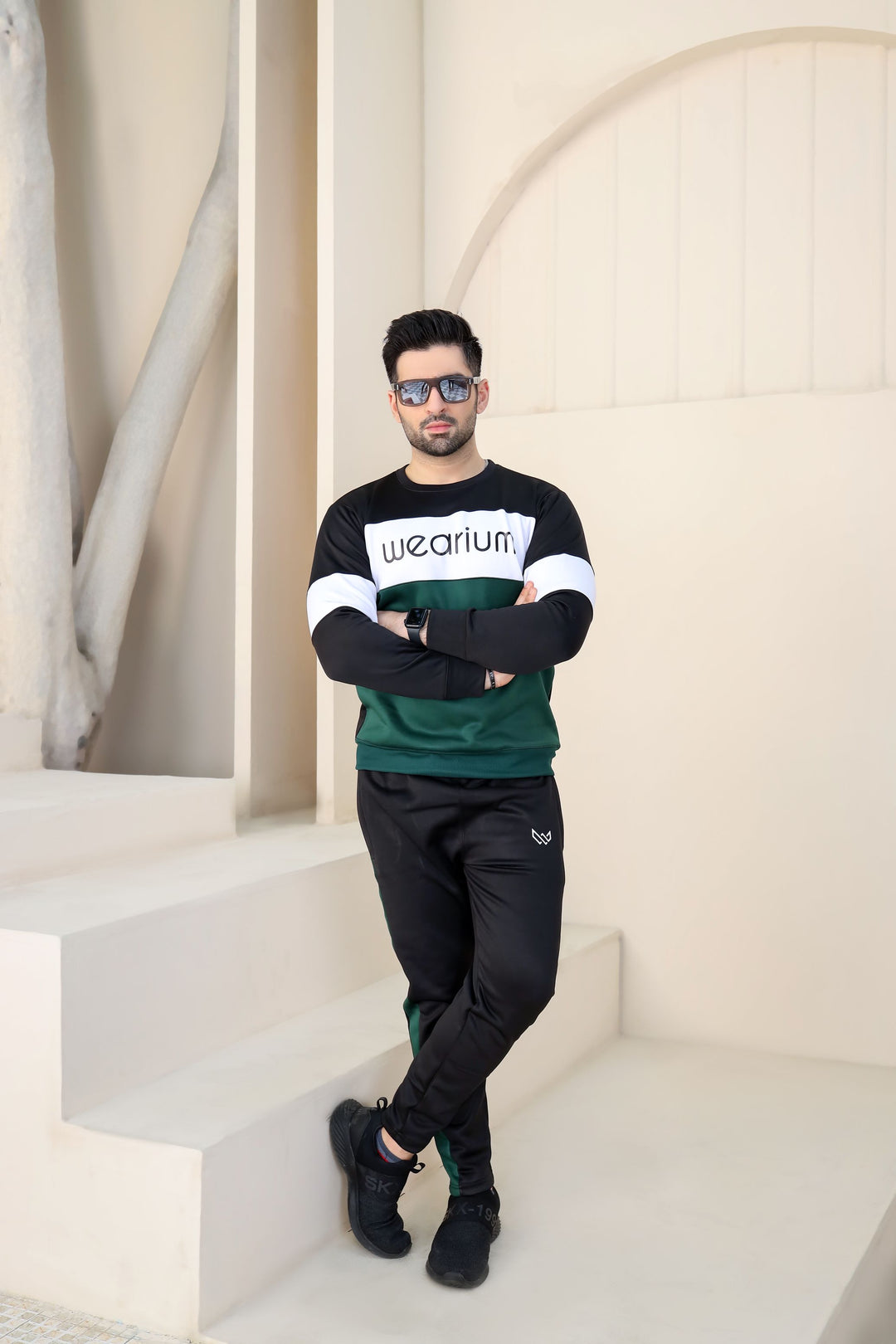 Green Tracksuit for Men - Summer Tracksuit - Wearium