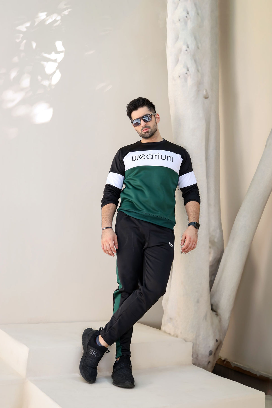 Green Tracksuit for Men - Summer Tracksuit - Wearium