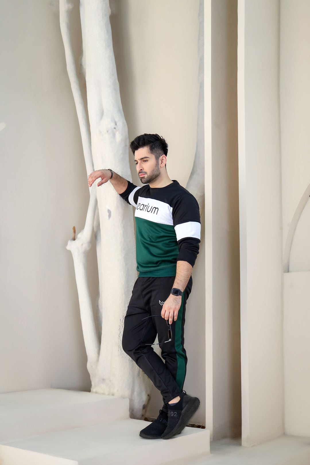 Green Tracksuit for Men - Summer Tracksuit - Wearium