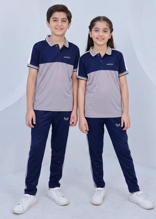 Silver Navy Ensemble - Kids Dri-Fit