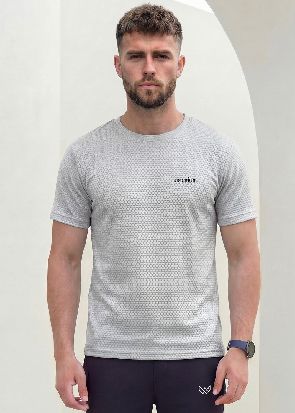 Imported Hexa Knit - Silver Grey Tracksuit