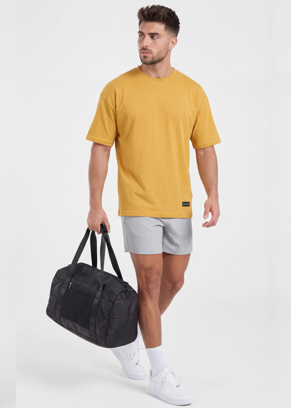 W Prime Oversized Tee - Yellow 100% Cotton