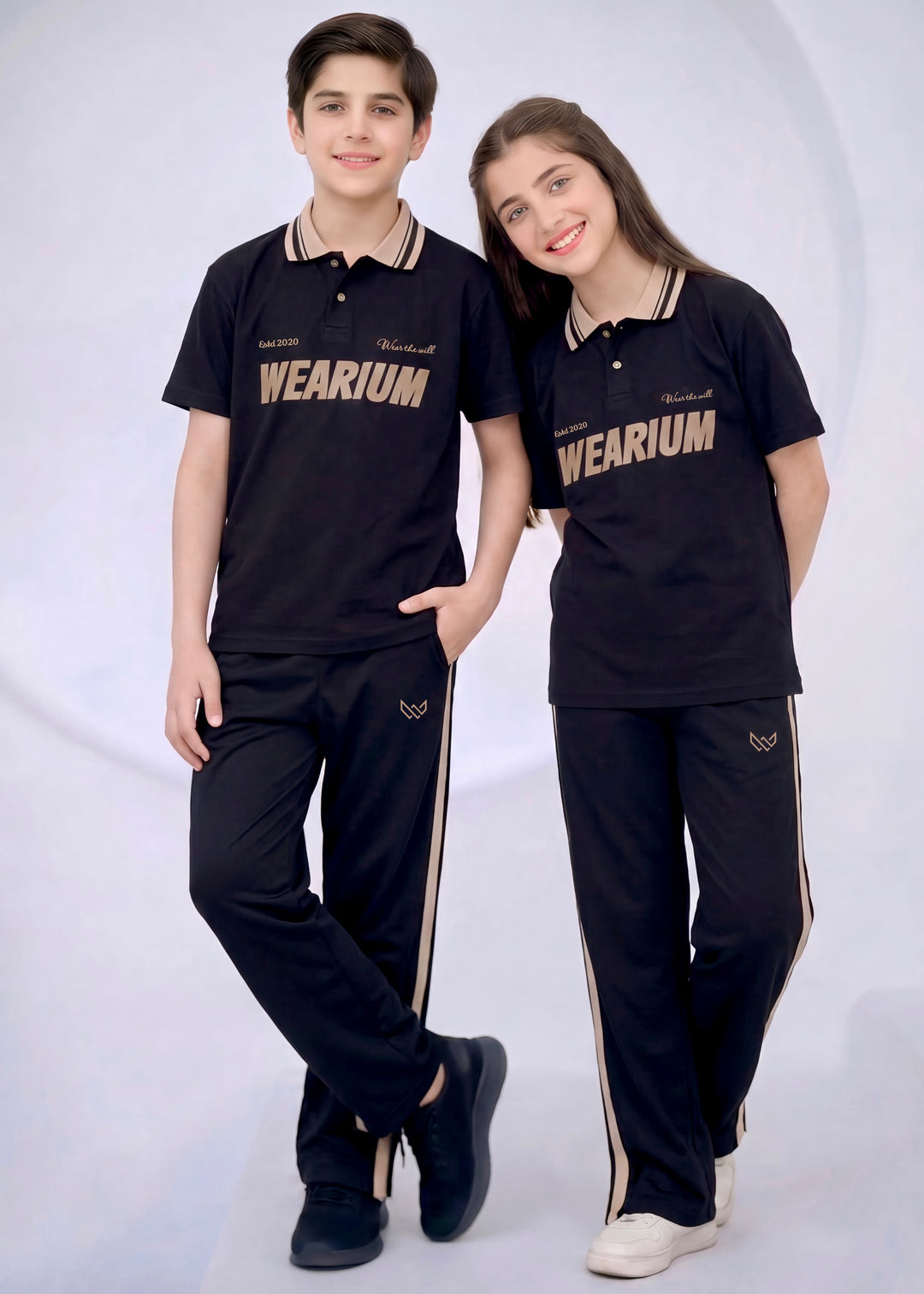 Monarch Kids - Premium Cotton Polo Twinset