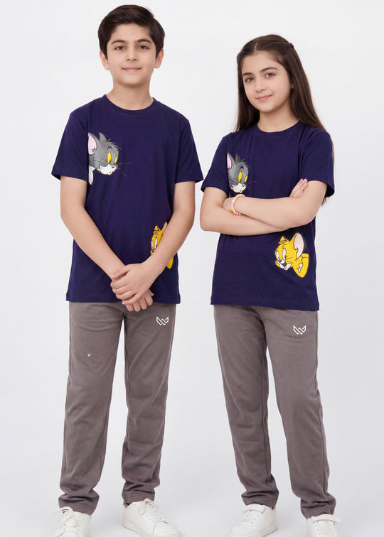 Tom & Jerry - Navy Cotton Twinset