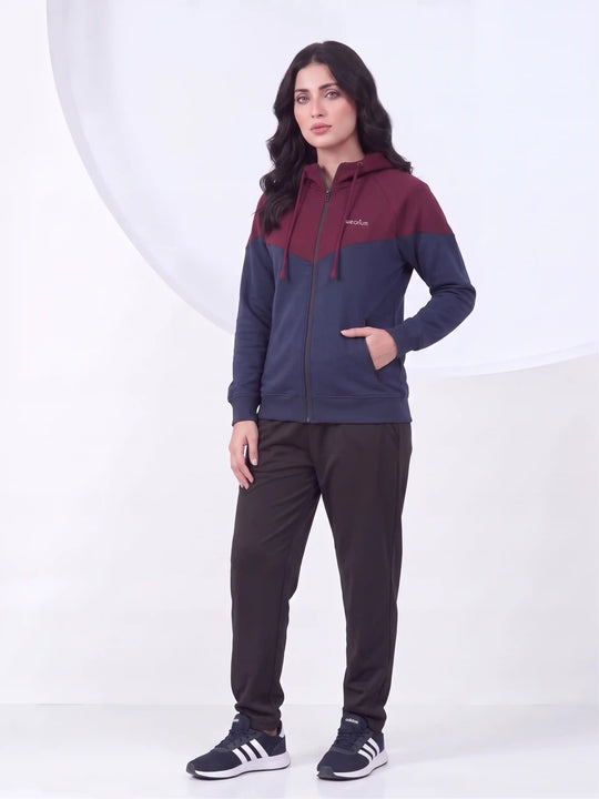 W - DualTone Shield Hoodie - Premium Cotton Fleece