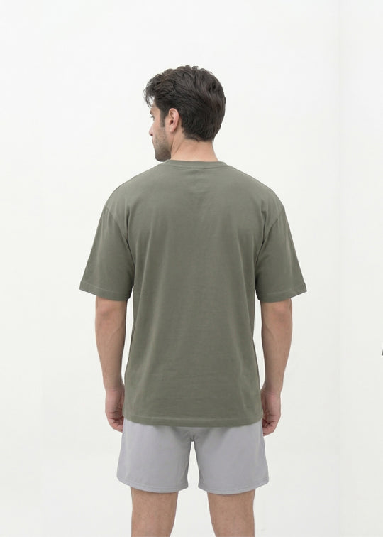 W Prime Oversized Tee - Pista Green 100% Cotton