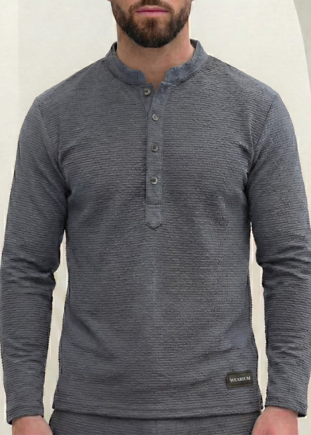 Grey Henley Duo by Wearium