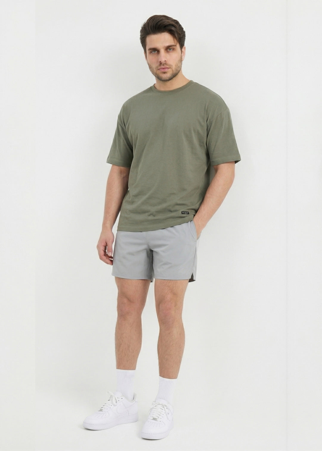 W Prime Oversized Tee - Pista Green 100% Cotton