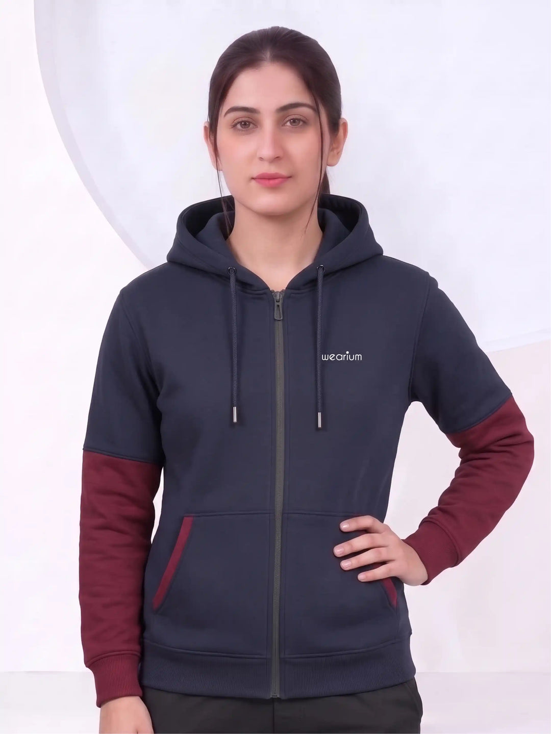 W - Urban Duo Premium Cotton – Navy Blue & Burgundy