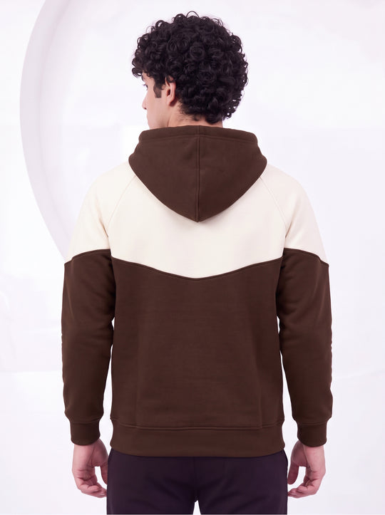 Luxe Panel Premium Cotton – Coffee Brown & Off White