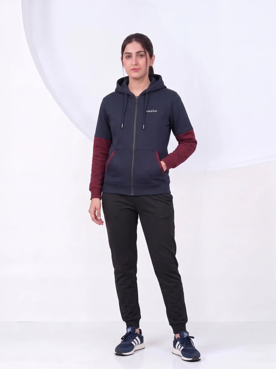 W - Urban Duo Premium Cotton – Navy Blue & Burgundy