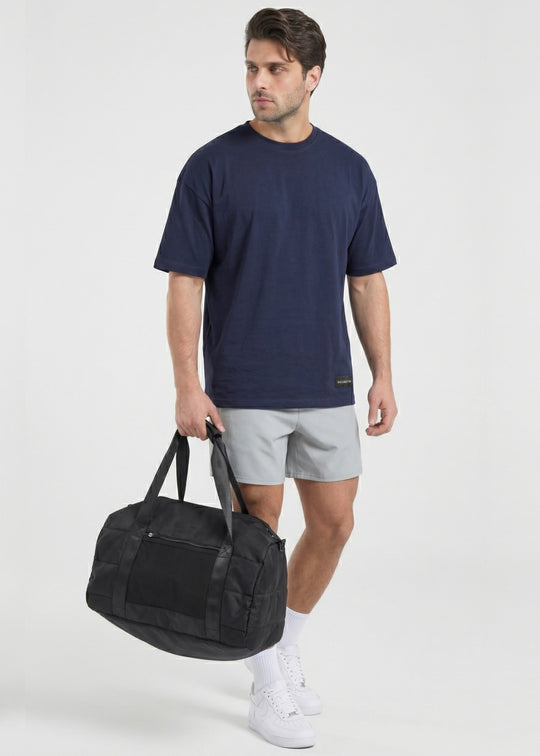 W Prime Oversized Tee - Navy 100% Cotton