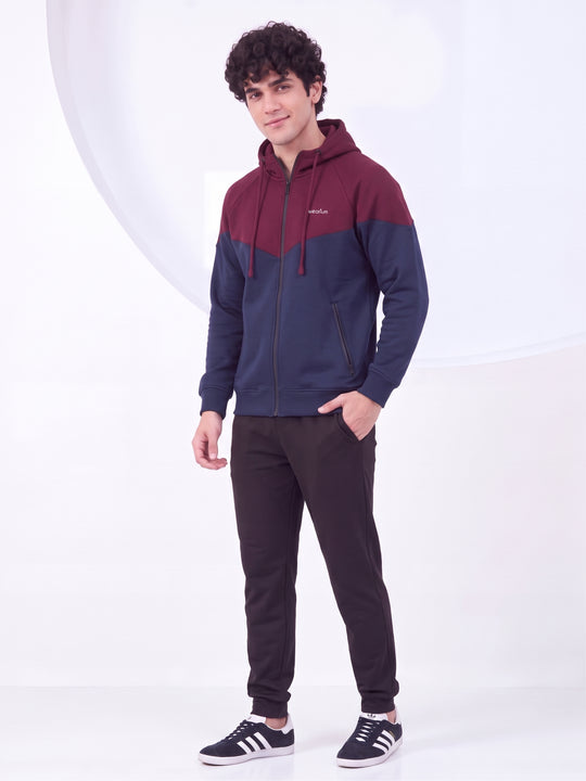 DualTone Shield Hoodie - Premium Cotton Fleece