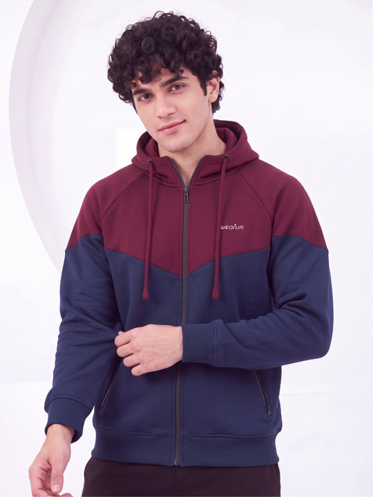 DualTone Shield Hoodie - Premium Cotton Fleece