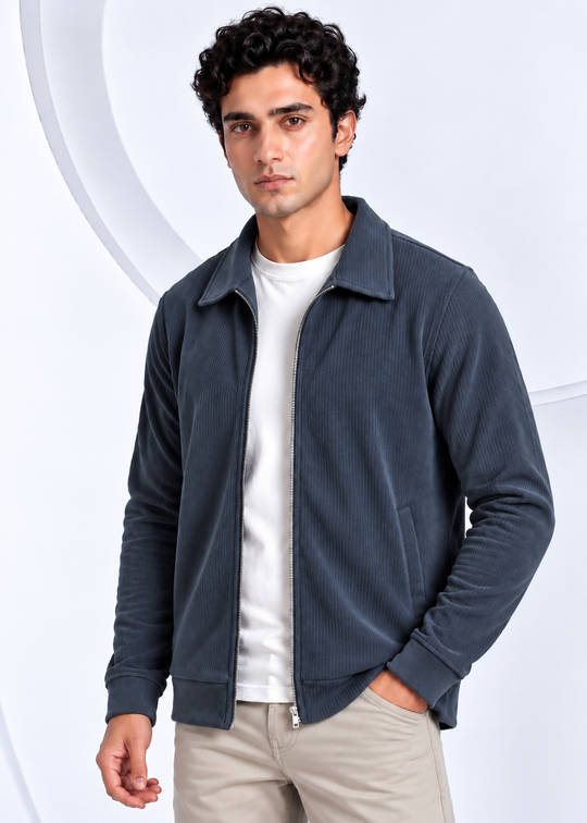 Sterling Corduroy Jacket – Dusty Steel Blue