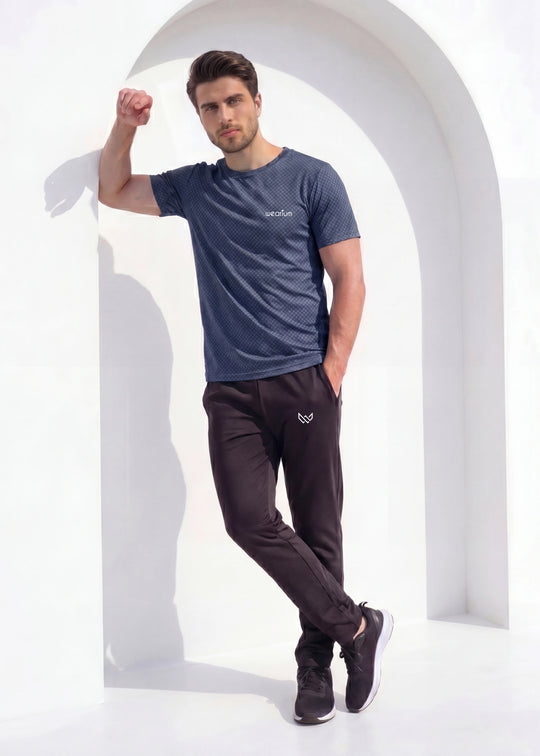 Box Knit Navy - Premium Tracksuit