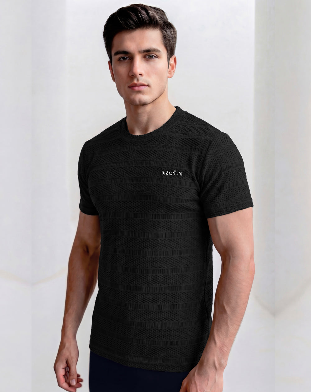 Imported Popcorn Knit - Black Tracksuit