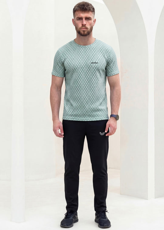 Imported Square Mesh - Lt Green Tracksuit