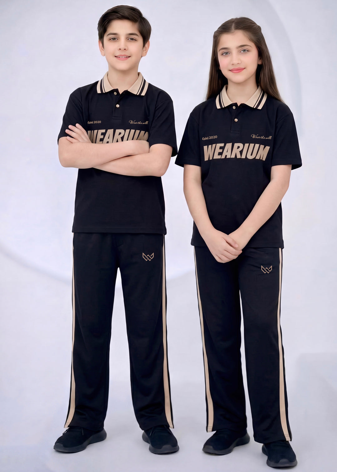 Monarch Kids - Premium Cotton Polo Twinset