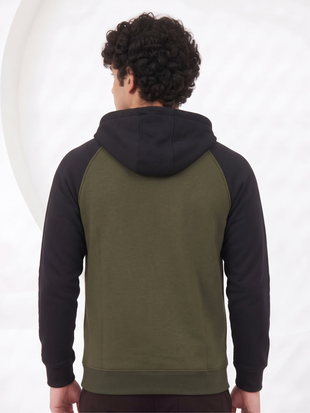 Core Contrast Premium Cotton – Olive Green & Black