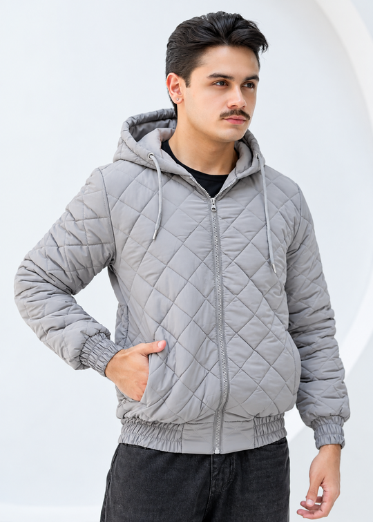 Silver Quilted Jacket - High Value