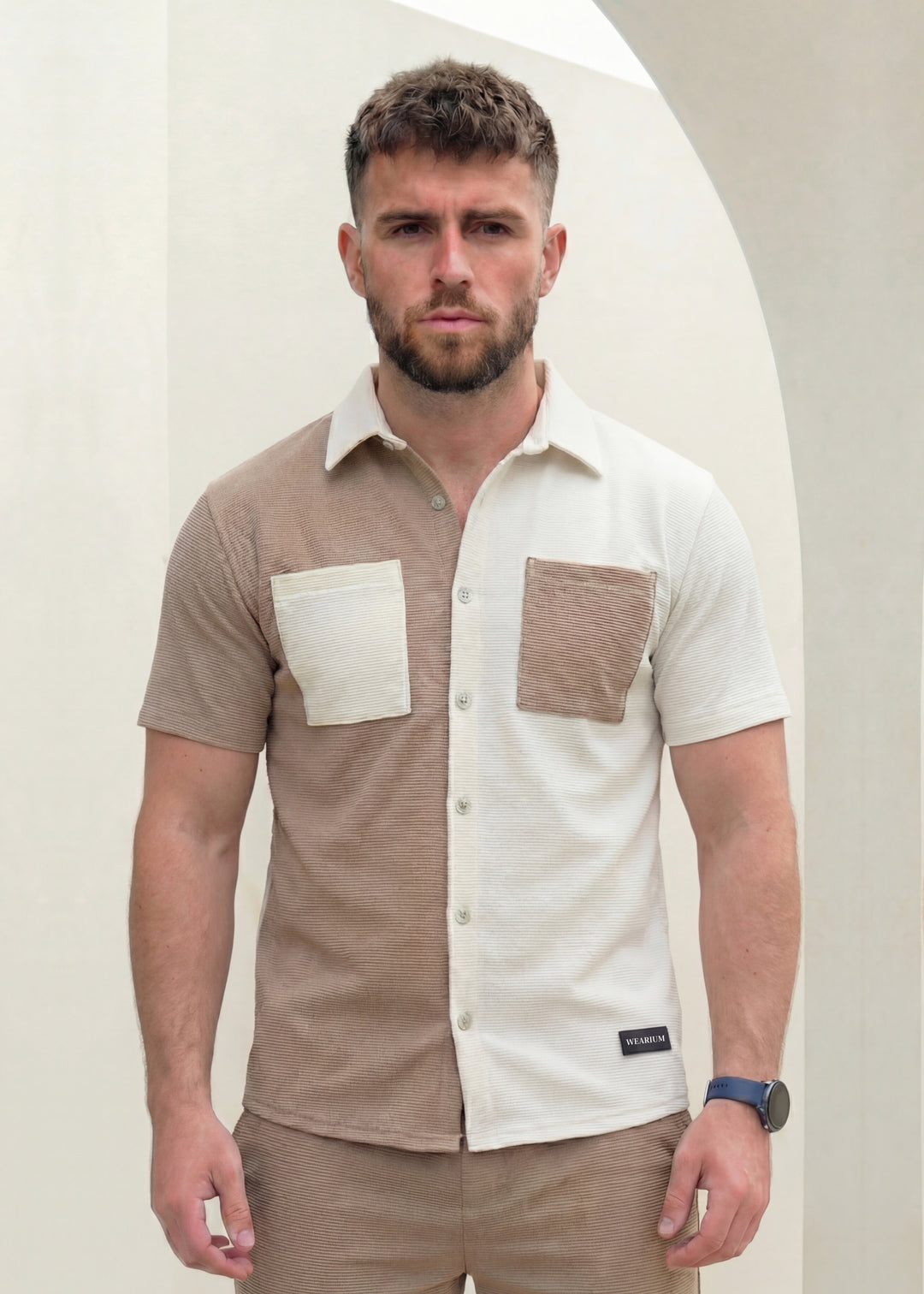 Dune Split - Beige/Khaki Premium Safari Suit