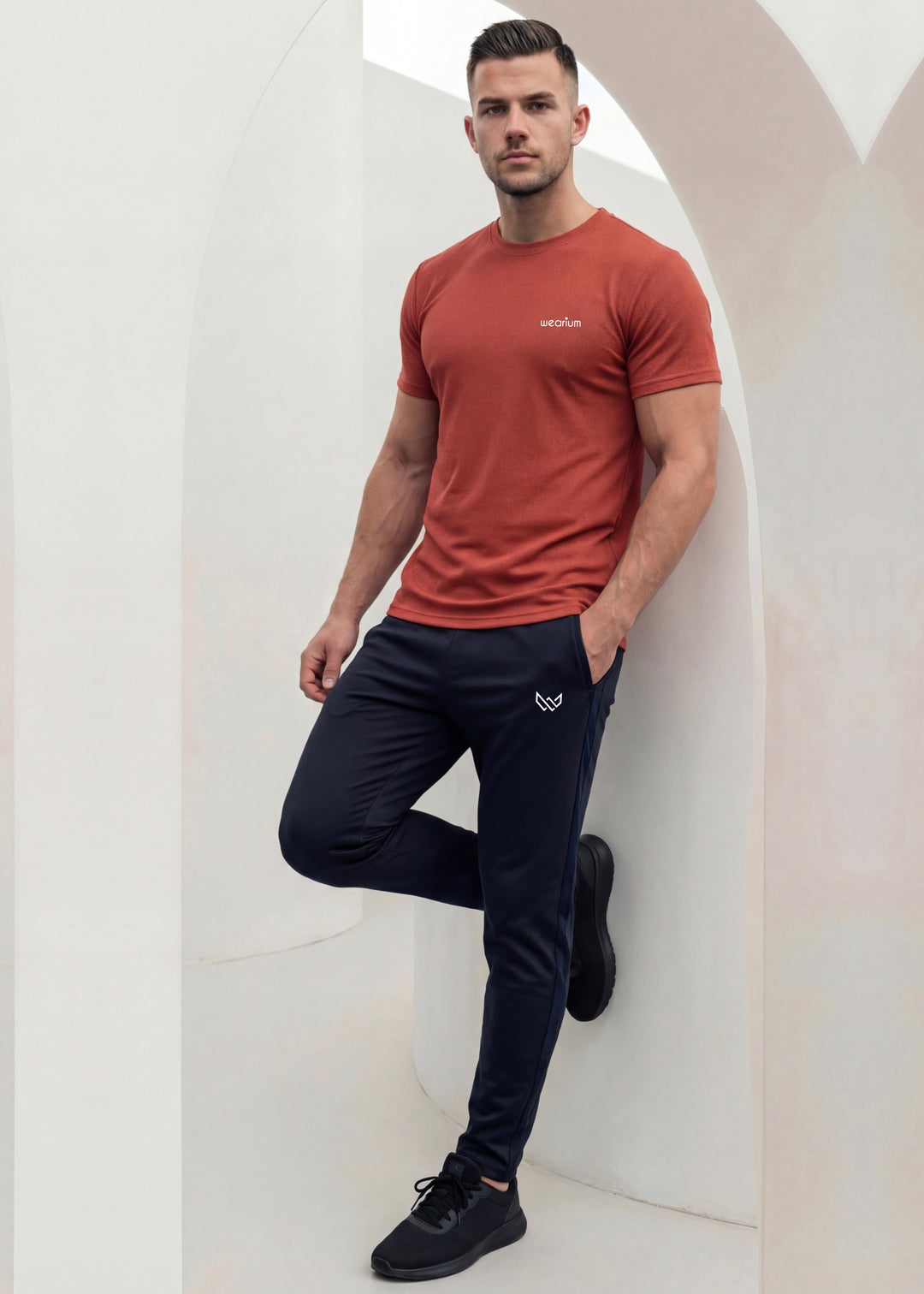 Imported Mesh Block Tee - Teal