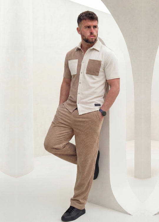 Dune Split - Beige/Khaki Premium Safari Suit