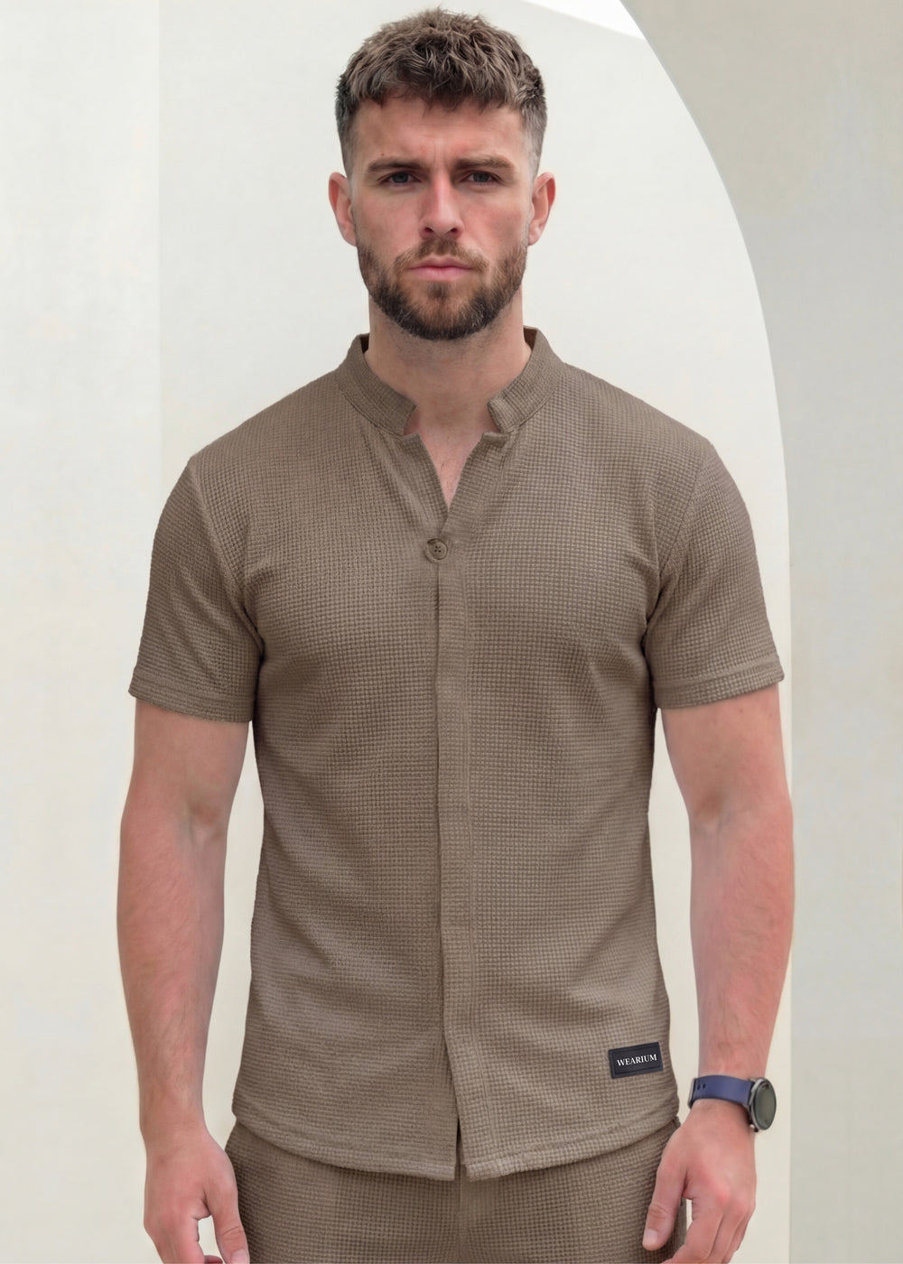 Mocha Box-Knit - Premium Co-ord Set