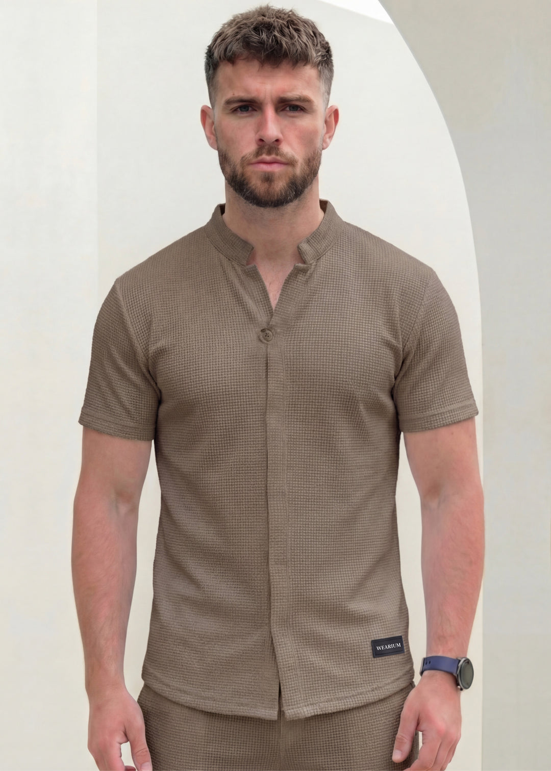 Mocha Box-Knit - Premium Co-ord Set