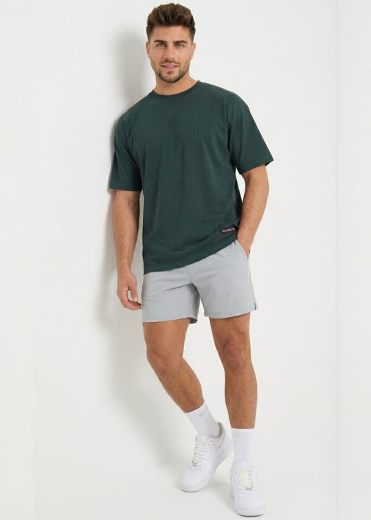 W Prime Oversized Tee - Dk Green 100% Cotton