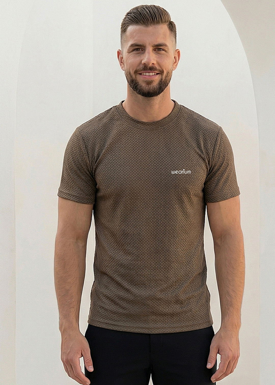 Textured AirLite Knit - Brown Tracksuit