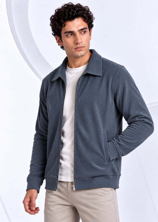Sterling Corduroy Jacket – Dusty Steel Blue
