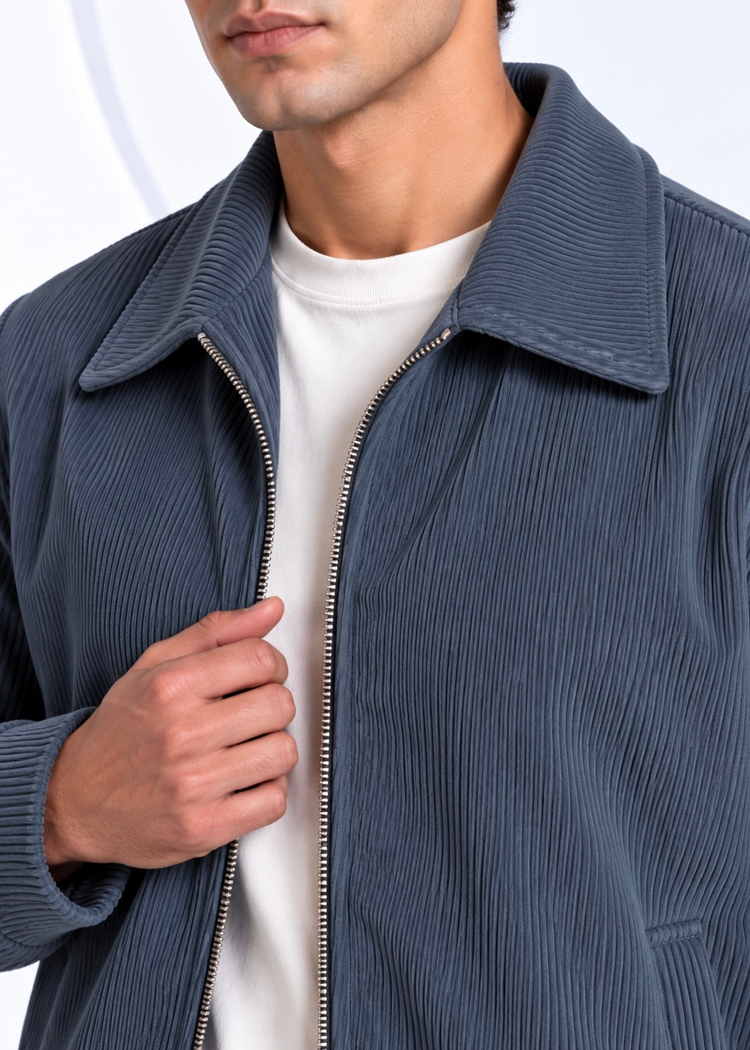 Sterling Corduroy Jacket – Dusty Steel Blue