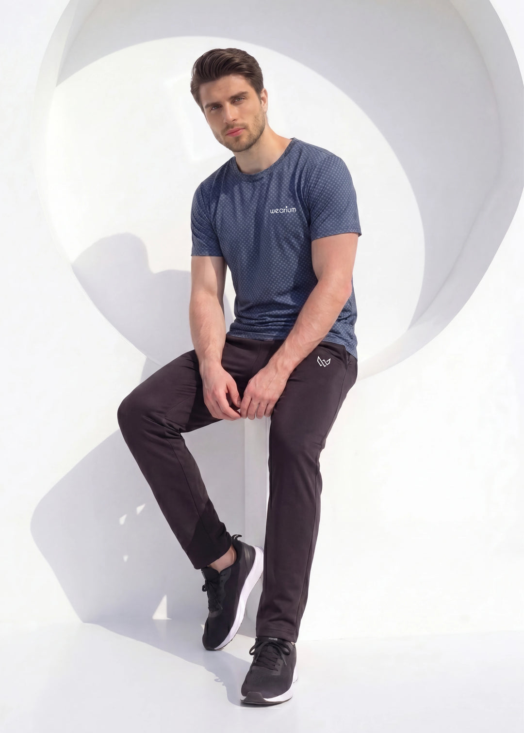 Box Knit Navy - Premium Tracksuit