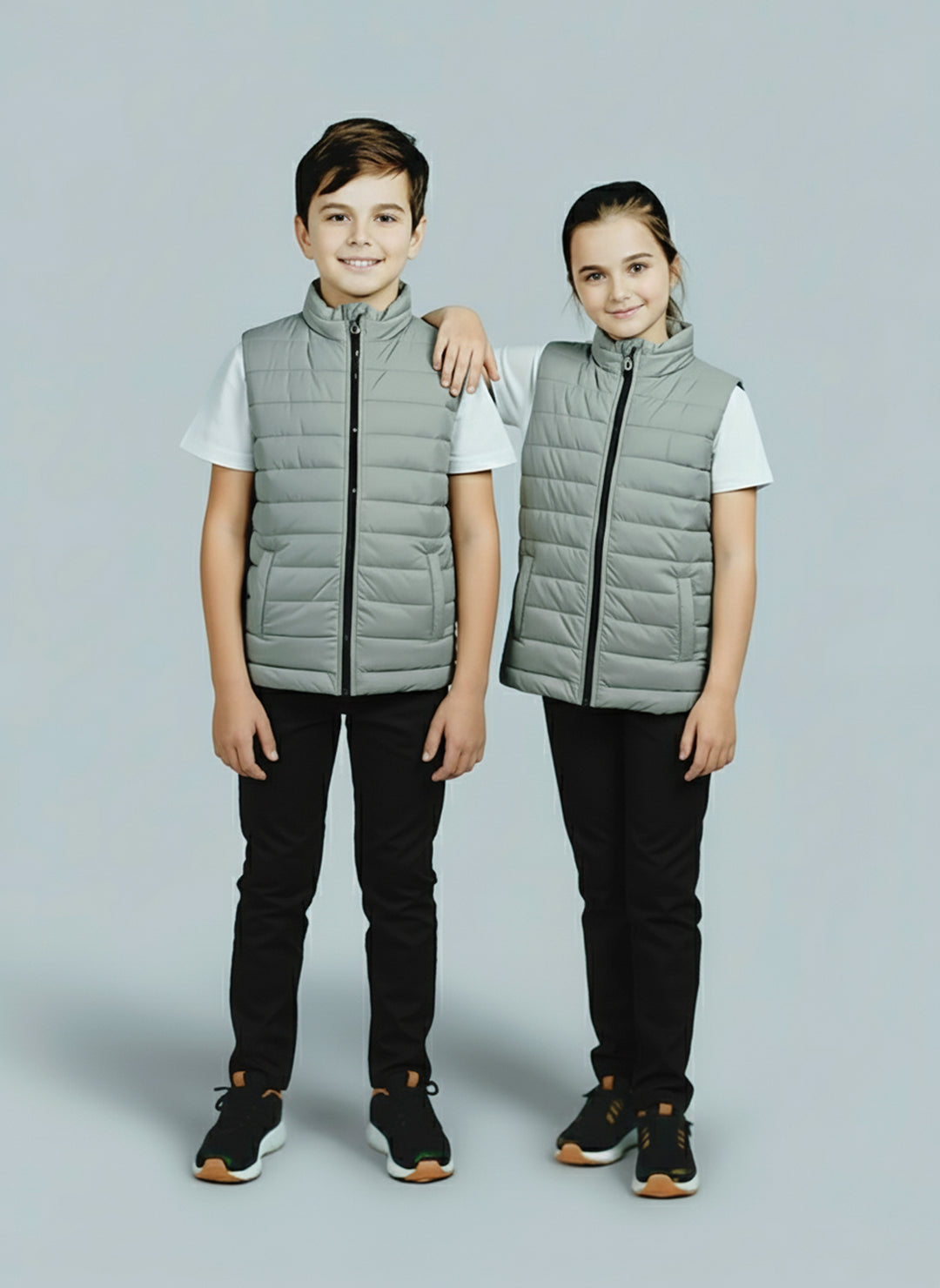 Premium Grey Puffer - Kids