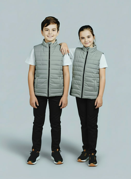 Premium Grey Puffer - Kids