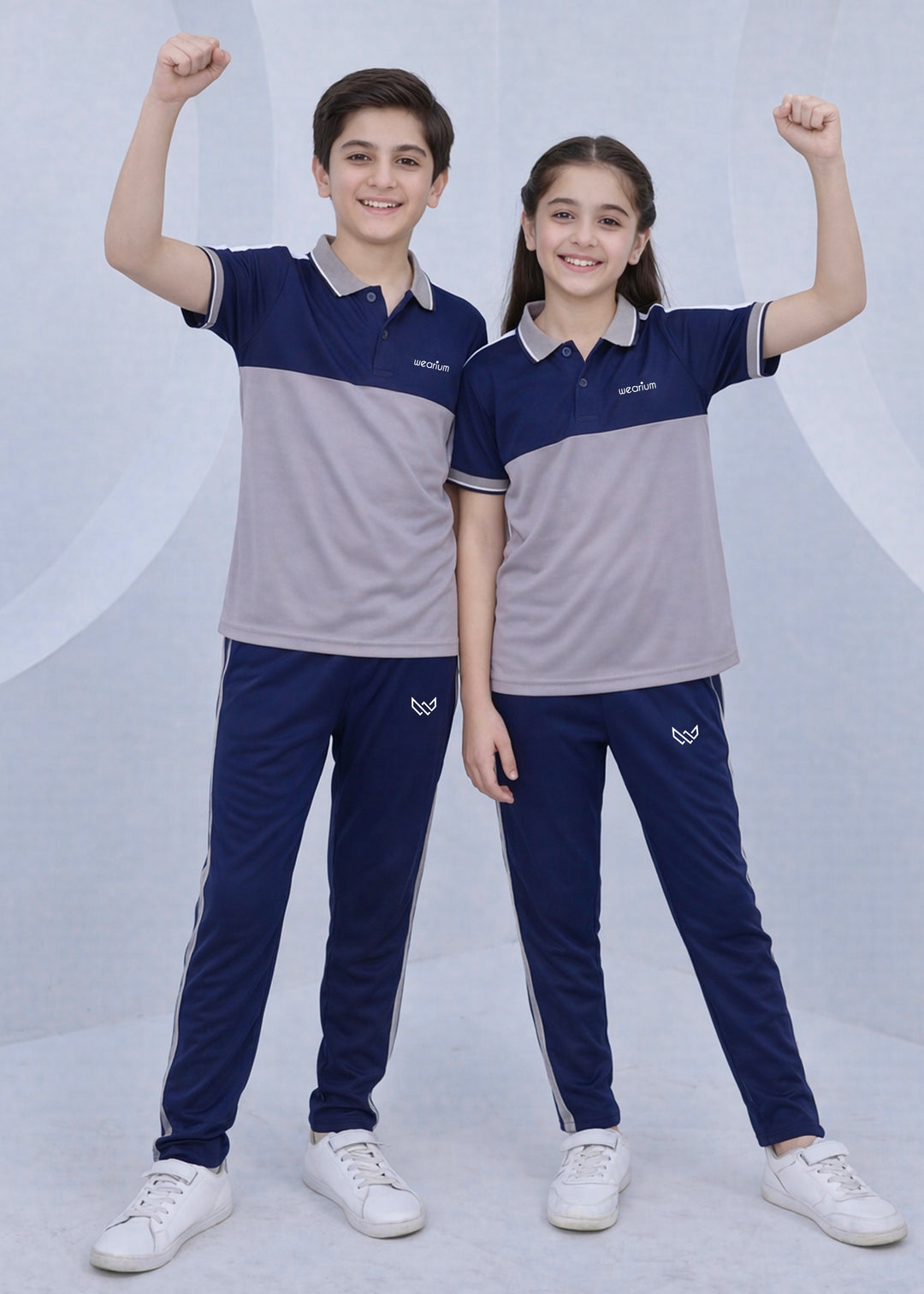 Silver Navy Ensemble - Kids Dri-Fit