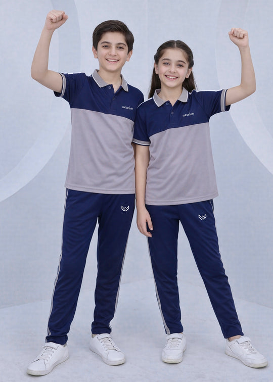 Silver Navy Ensemble - Kids Dri-Fit