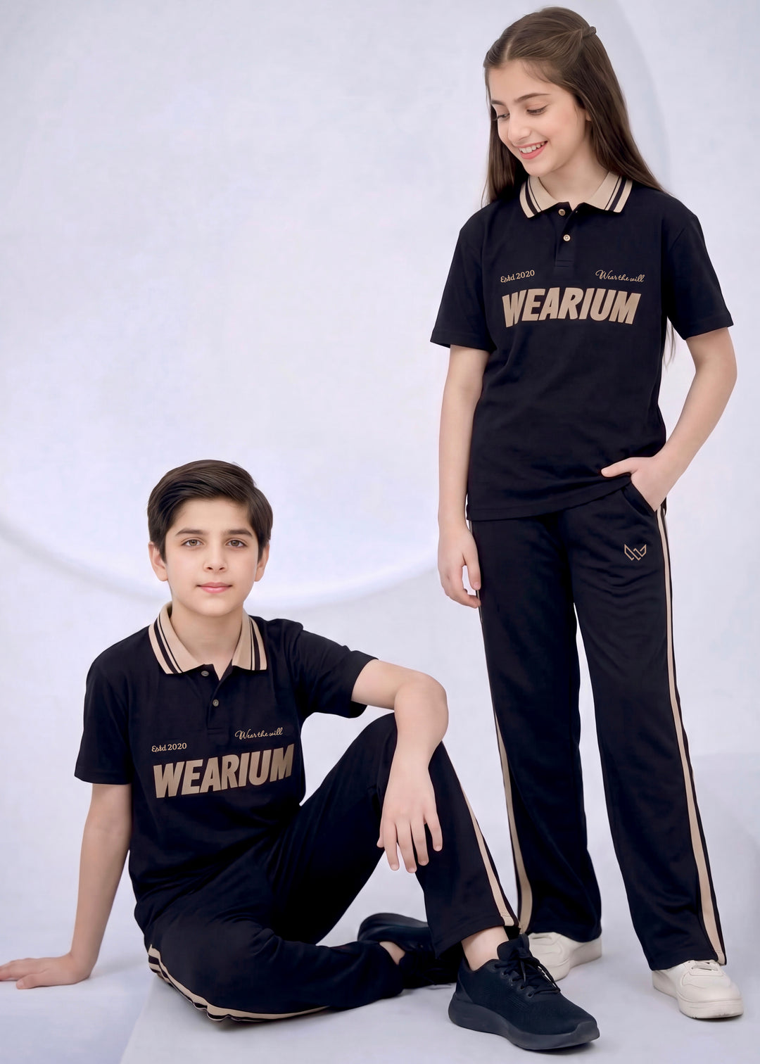 Monarch Kids - Premium Cotton Polo Twinset